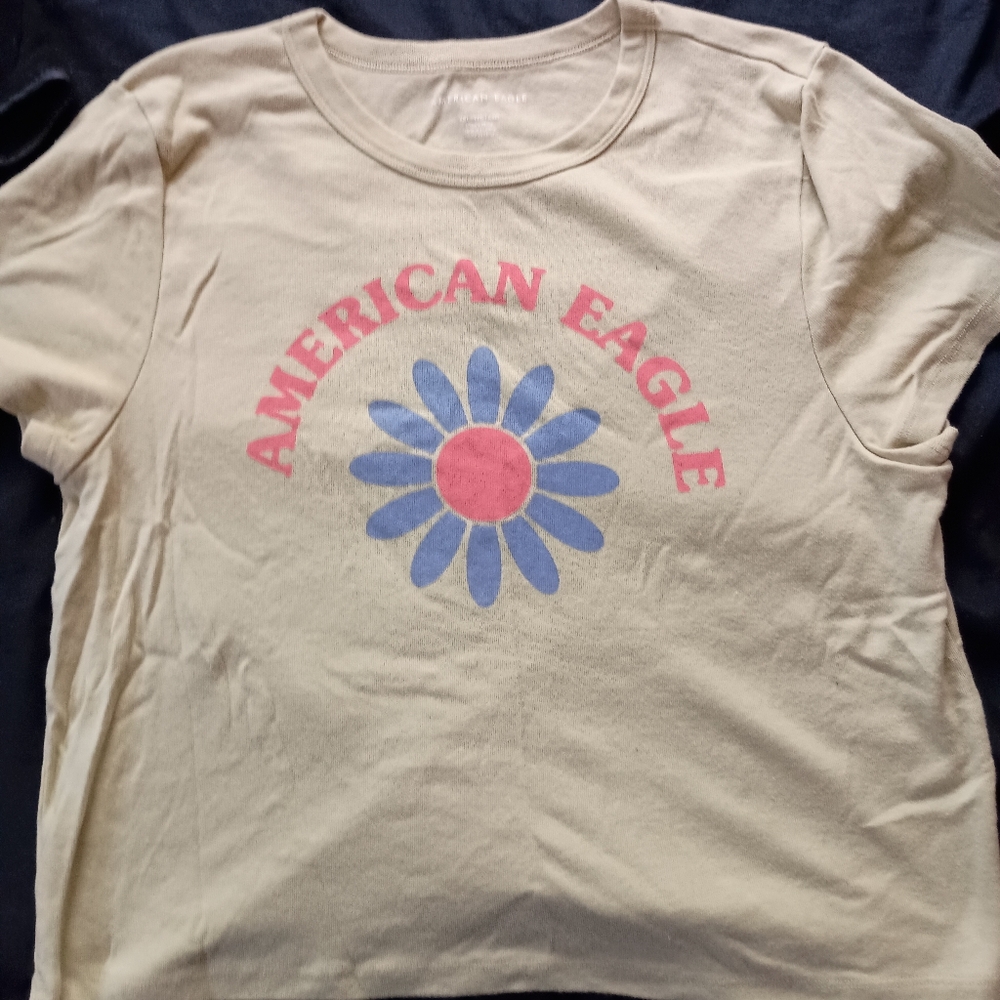 American Eagle Cropped Tee